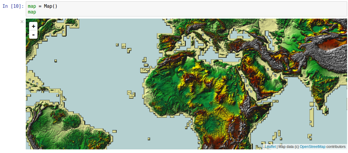 SRTM global Digital Elevation Model